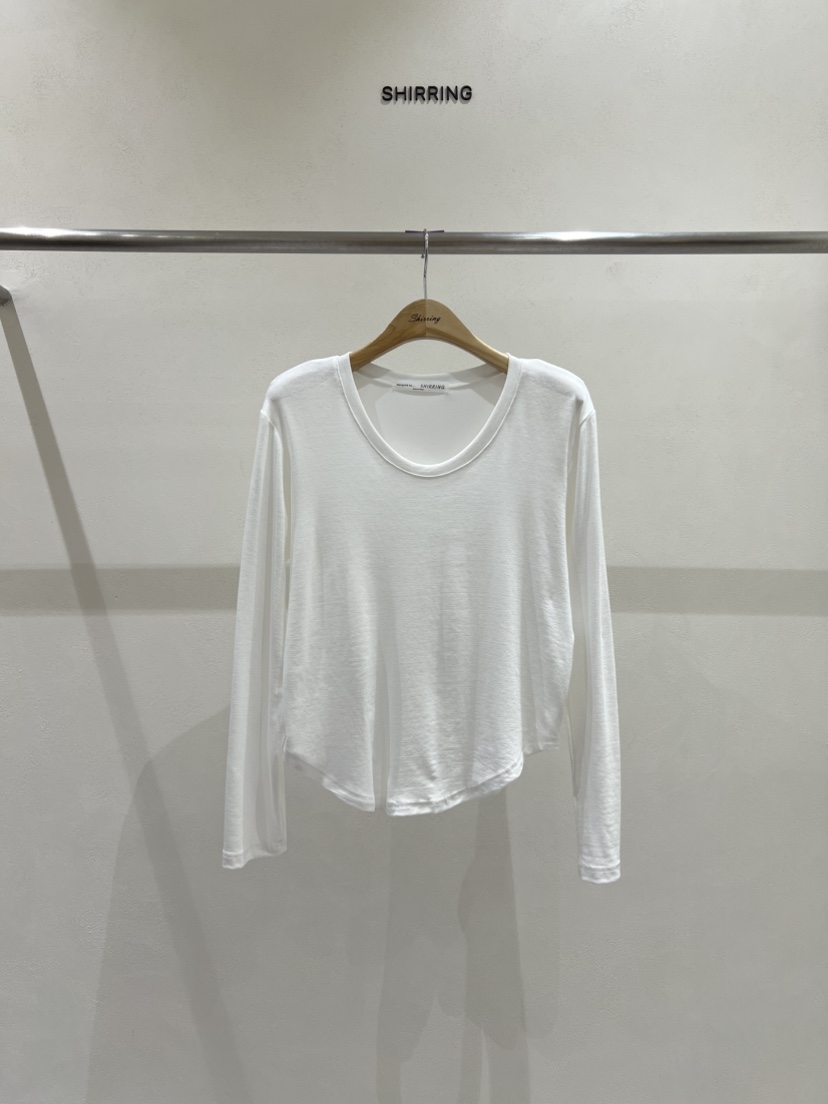SHIRRING東大門直郵女士新品真品推薦休閑26春夏熱賣長袖T恤SHIRRING長袖T恤圖色2