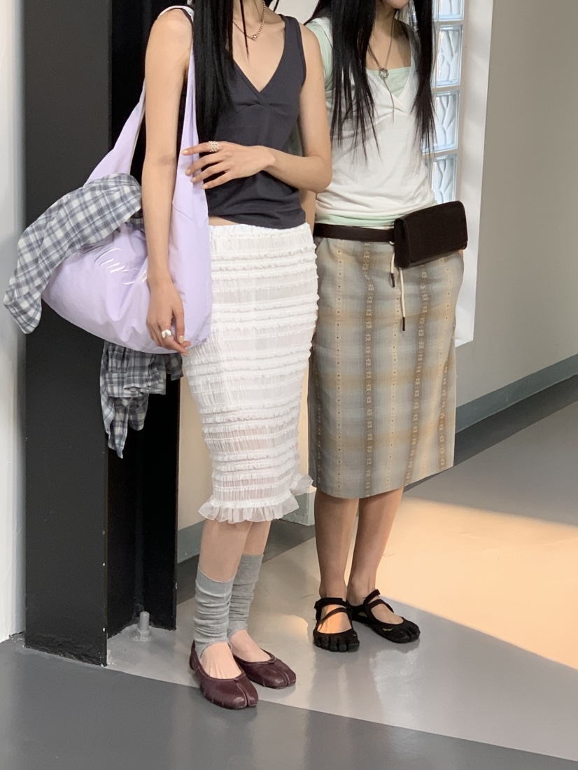 MURMUR韓國直郵女裝新款真品26春夏職業熱賣半身裙中短裙MURMUR半身裙/中短裙