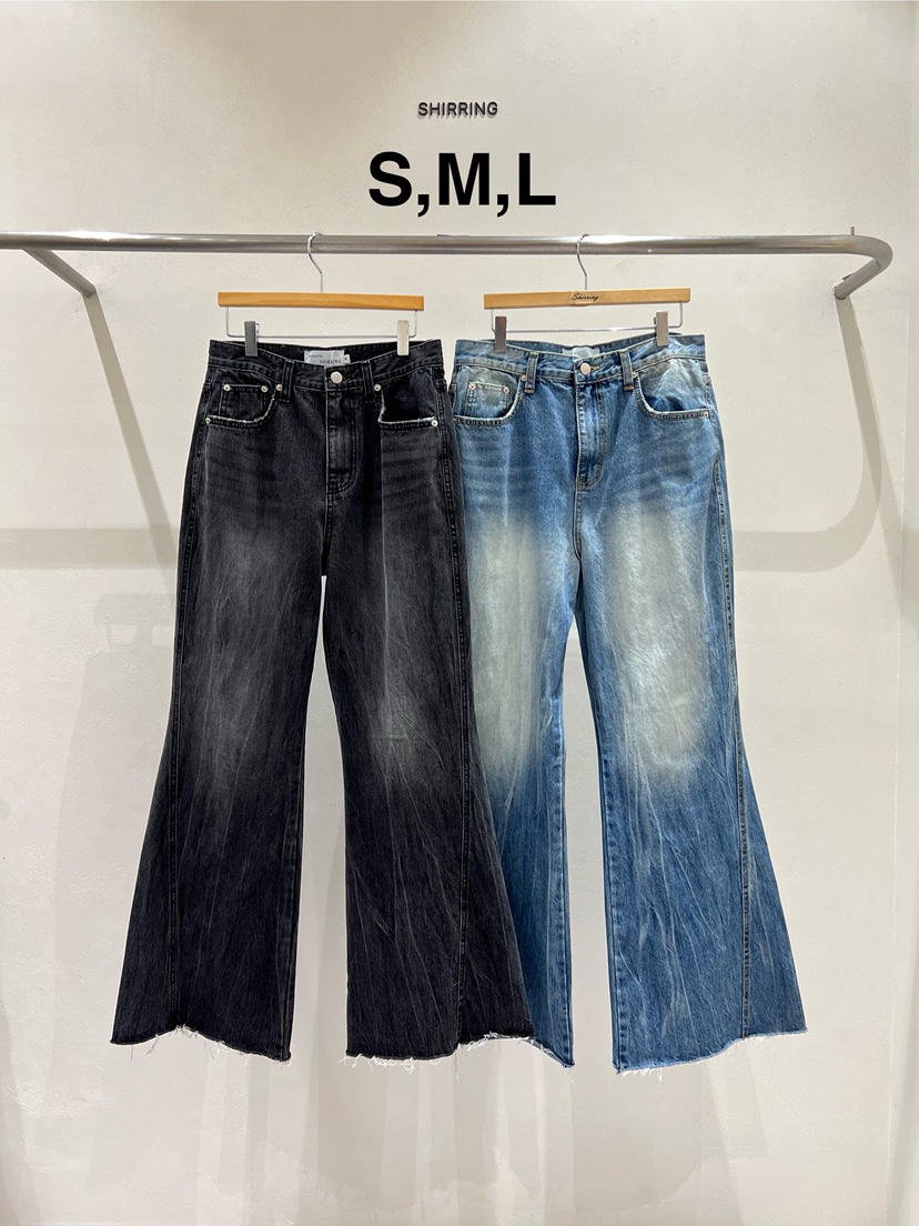 SHIRRING東大門實拍女士新品時尚推薦真品人氣休閑牛仔褲SHIRRING牛仔褲