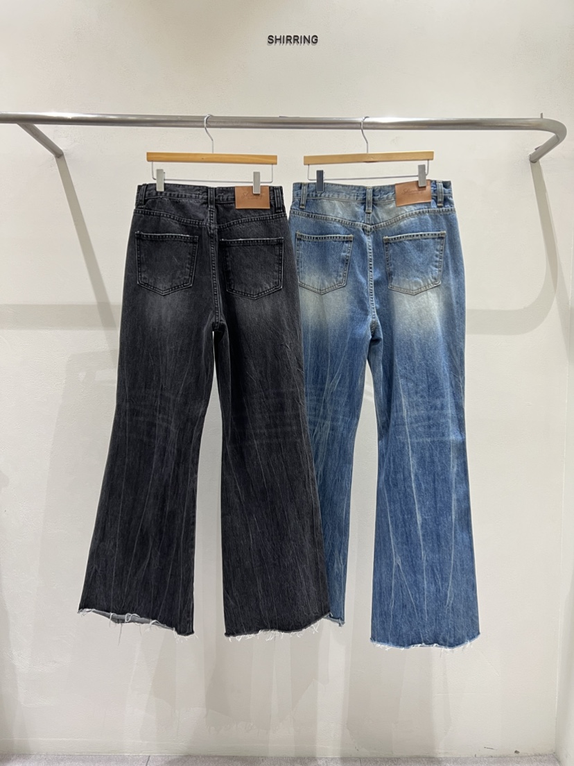 SHIRRING東大門實拍女士新品時尚推薦真品人氣休閑牛仔褲SHIRRING牛仔褲