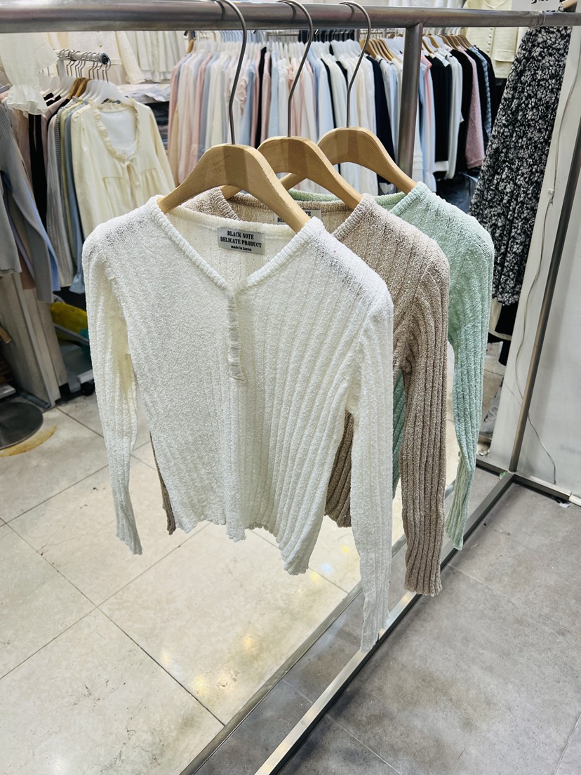 BLACK NOTE東大門實拍女裝新款職業時尚休閑人氣26春夏針織衫BLACK NOTE針織衫