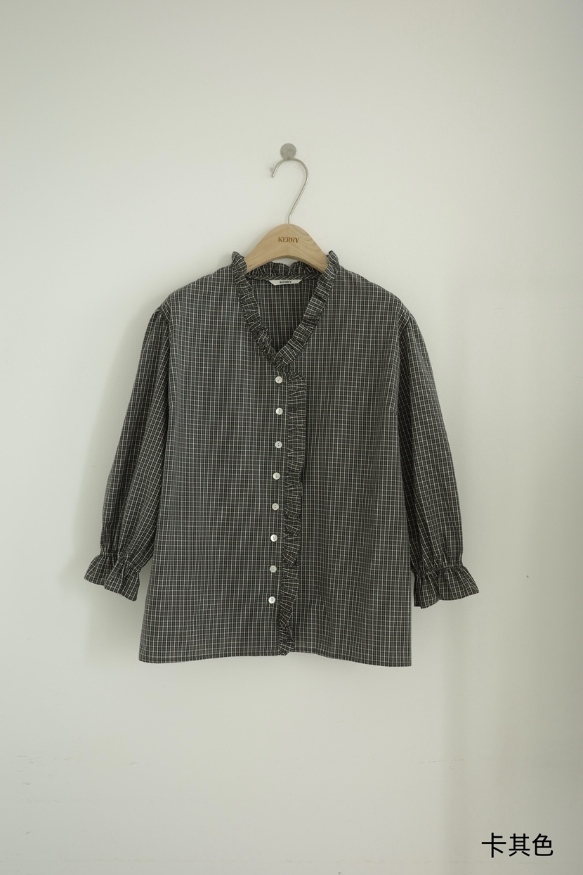 KERRY東大門代購女裝新款休閑26春夏推薦真品職業襯衫蕾絲衫KERRY襯衫/蕾絲衫圖色3