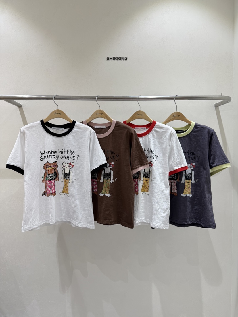 SHIRRING東大門實拍女裝新品時尚職業推薦休閑26春夏真品T恤SHIRRINGT恤