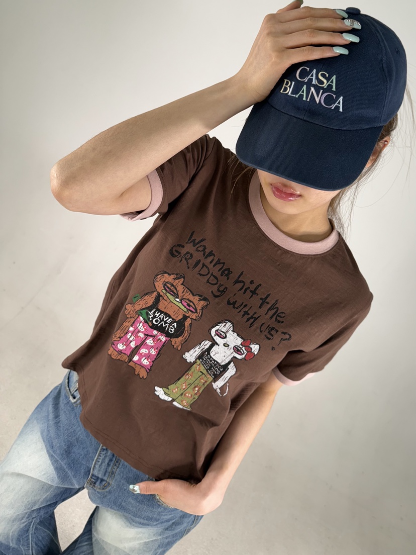 SHIRRING東大門實拍女裝新品時尚職業推薦休閑26春夏真品T恤SHIRRINGT恤