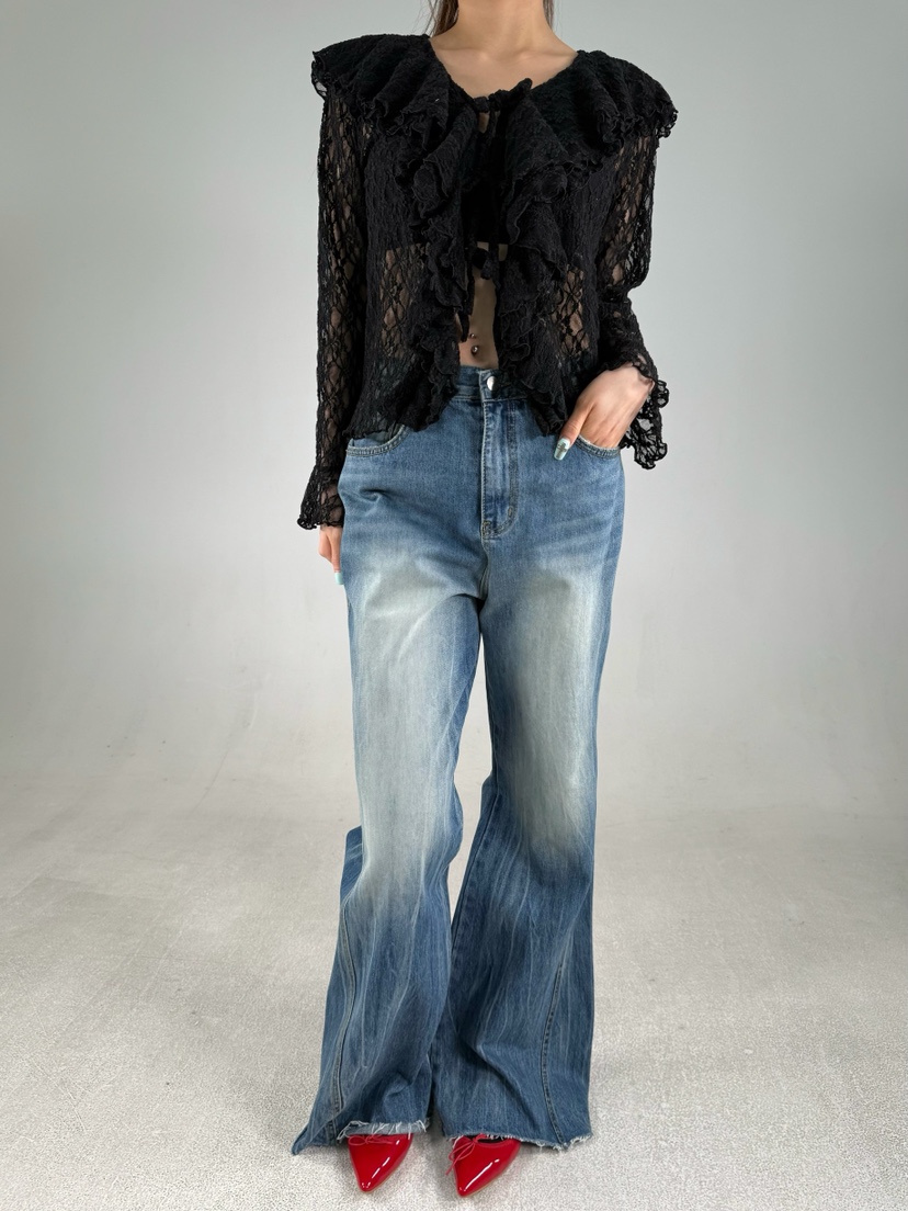 SHIRRING東大門實拍女裝新款真品人氣熱賣時尚襯衫蕾絲衫SHIRRING襯衫/蕾絲衫