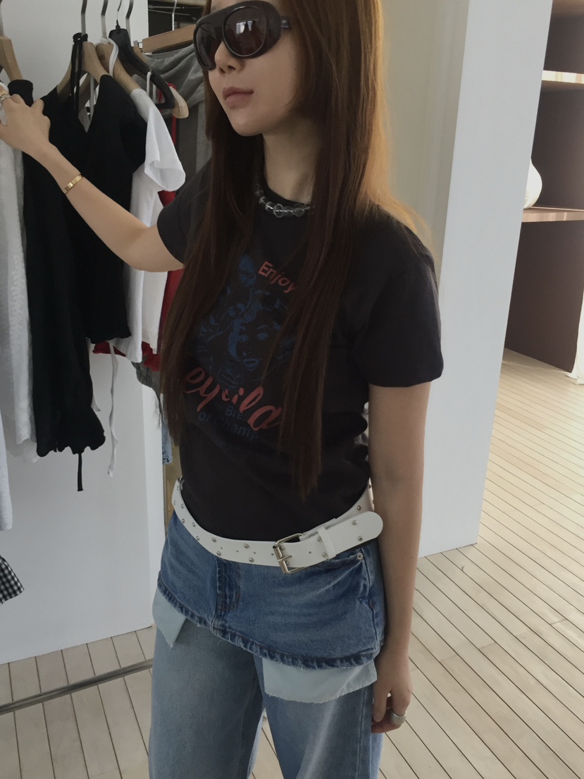 MADE-P韓國直郵女士新款真品職業人氣時尚熱賣休閑推薦T恤MADE-PT恤