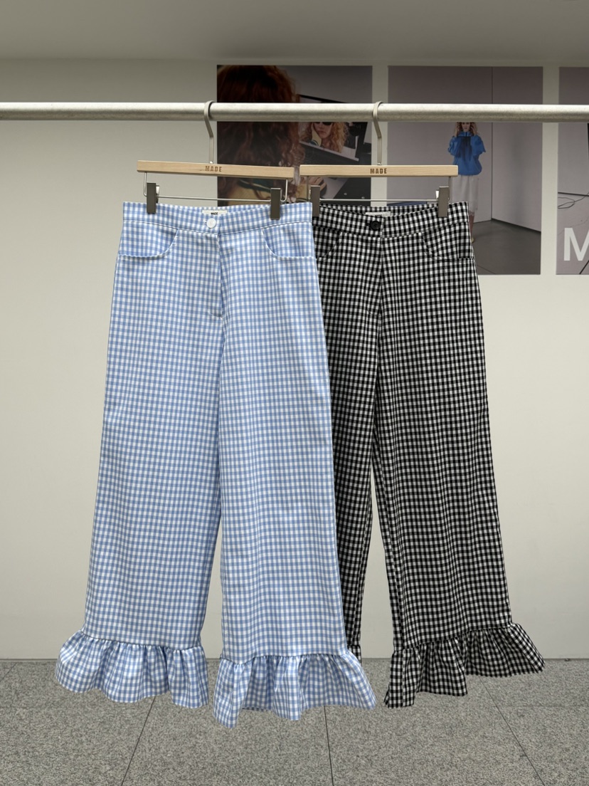 MADE-P韓國代購女裝新款26春夏人氣時尚休閑職業熱賣休閑褲MADE-P休閑褲