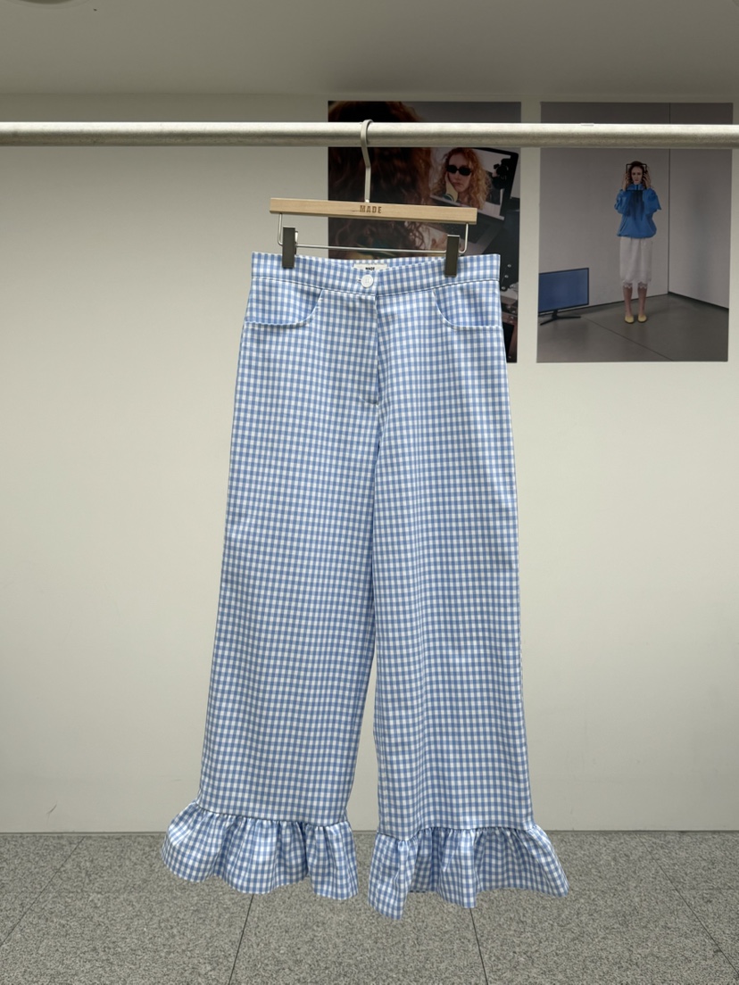 MADE-P韓國代購女裝新款26春夏人氣時尚休閑職業熱賣休閑褲MADE-P休閑褲圖色2