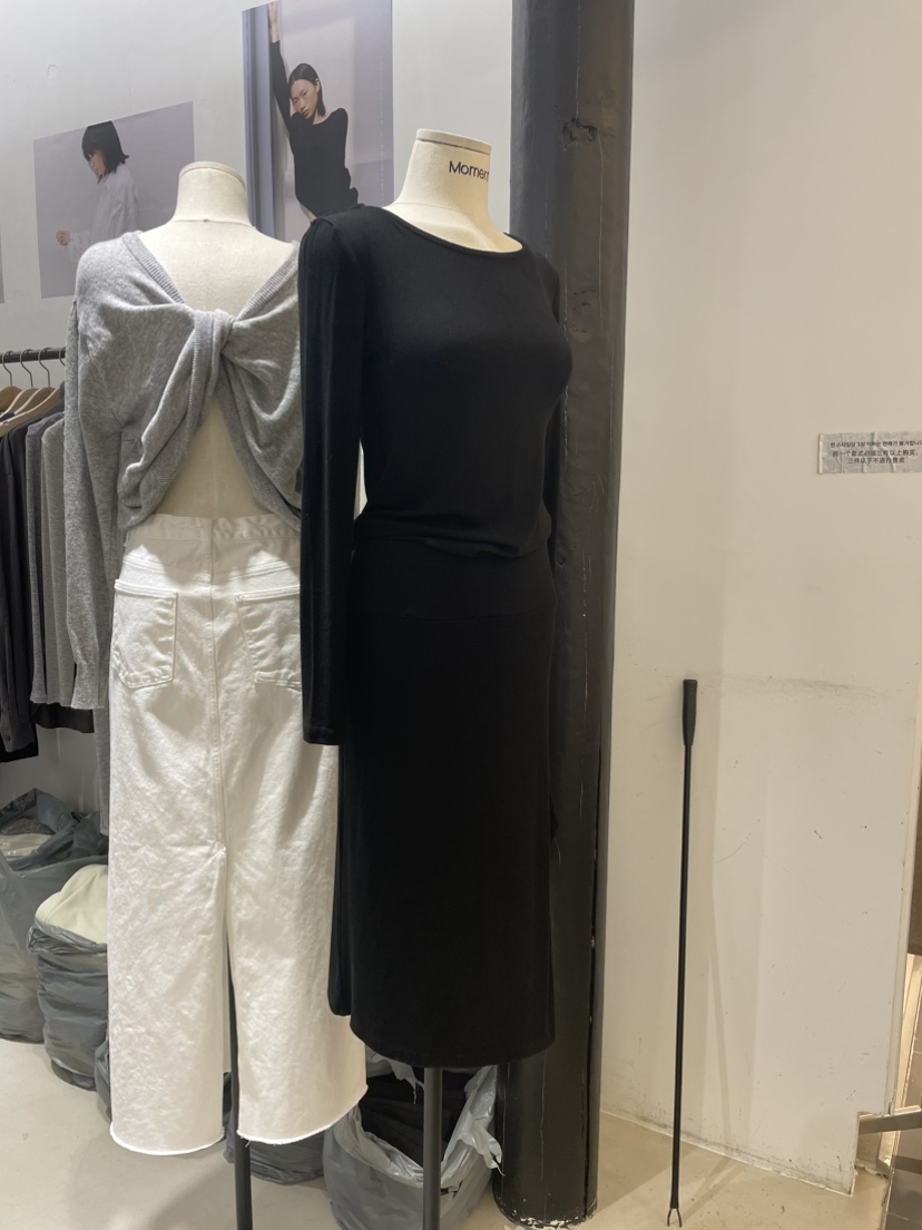 MOMENT韓國代購女裝新品休閑時尚26春夏熱賣推薦真品連衣裙MOMENT/RECOVER連衣裙