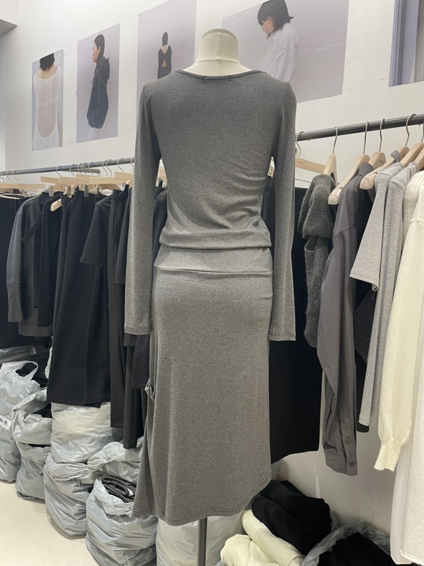 MOMENT韓國代購女裝新品休閑時尚26春夏熱賣推薦真品連衣裙MOMENT/RECOVER連衣裙