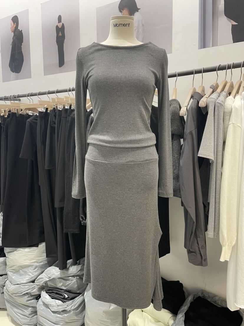 MOMENT韓國代購女裝新品休閑時尚26春夏熱賣推薦真品連衣裙MOMENT/RECOVER連衣裙圖色2