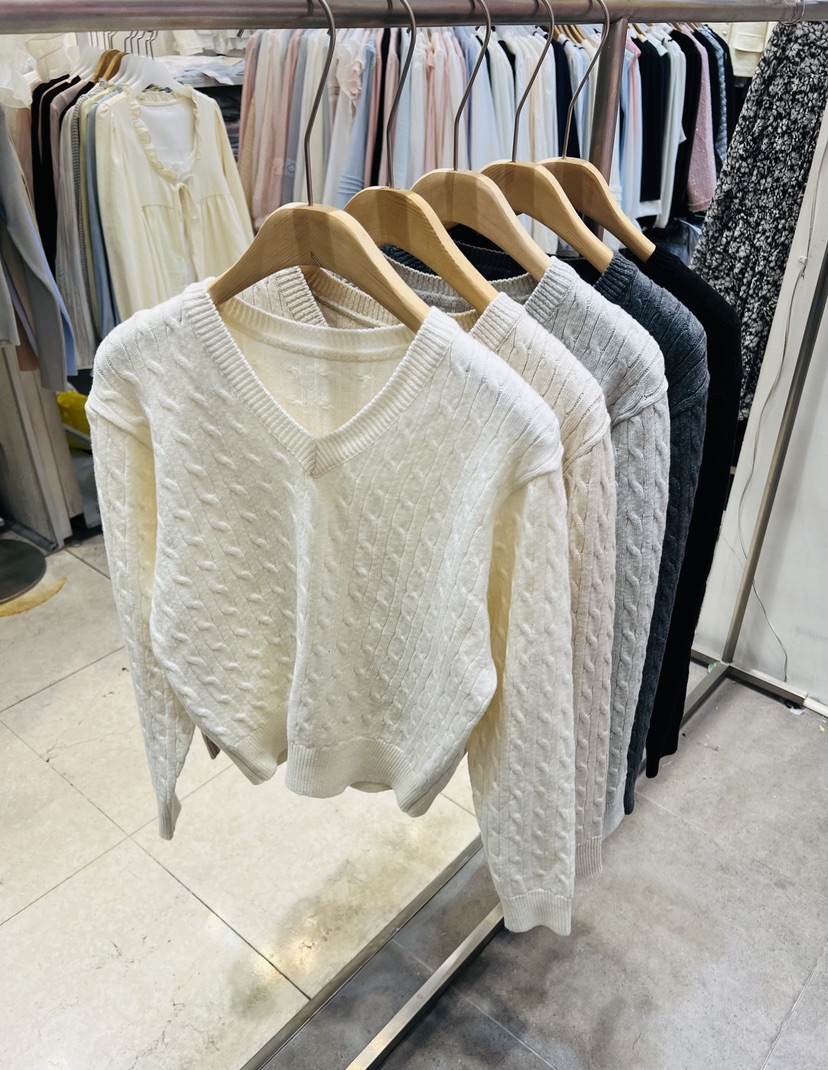 BLACK NOTE東大門代購女士新款休閑熱賣人氣推薦針織衫棉布BLACK NOTE針織衫