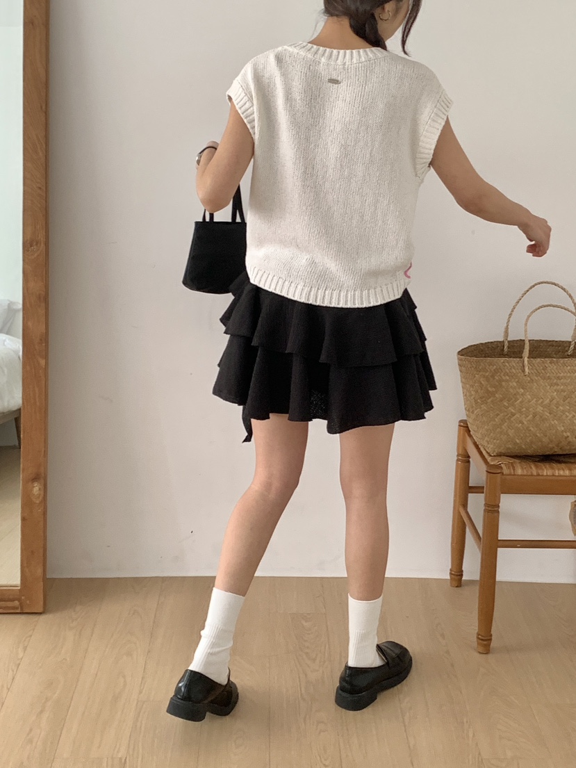 RE:OPENING東大門直郵女裝新款時尚真品休閑針織衫手工刺繡RE:OPENING針織衫