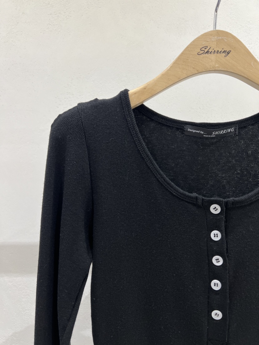 SHIRRING東大門代購女士新款熱賣真品休閑26春夏人氣長袖T恤SHIRRING長袖T恤