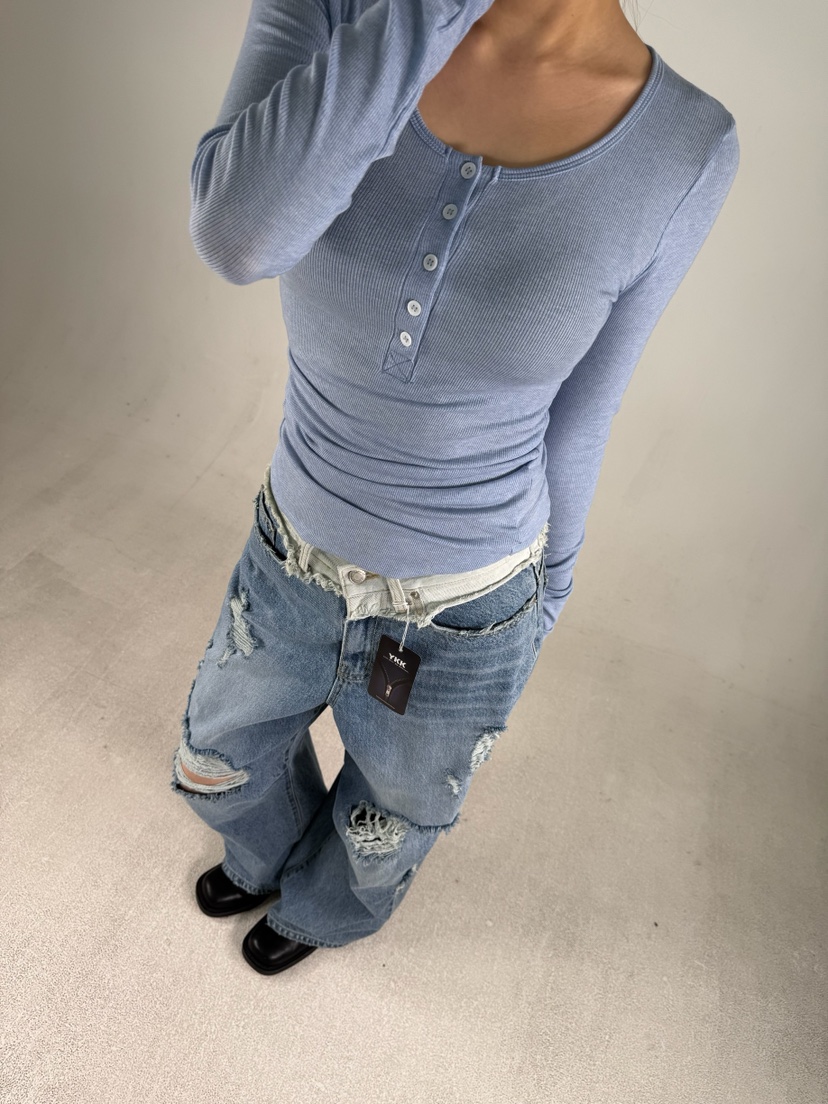 SHIRRING東大門代購女士新款熱賣真品休閑26春夏人氣長袖T恤SHIRRING長袖T恤