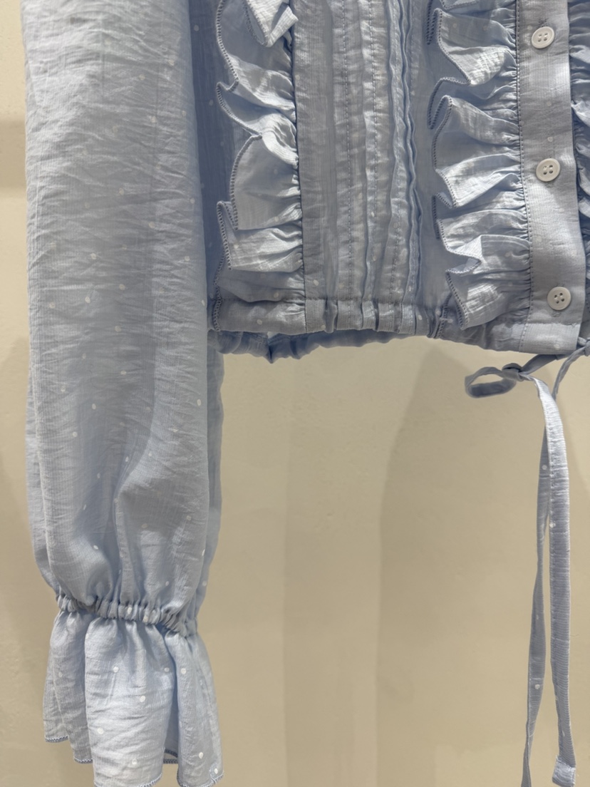 SHIRRING東大門代購女士新款休閑推薦職業時尚襯衫蕾絲衫棉SHIRRING襯衫/蕾絲衫