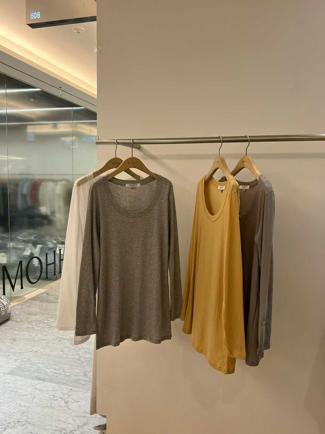 DE VENTI東大門代購女裝新品推薦26春夏真品休閑長袖T恤DE VENTI長袖T恤圖色4左四色