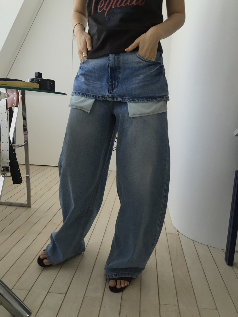 MADE-P韓國代購女士新款職業推薦時尚休閑熱賣真品牛仔褲MADE-P牛仔褲