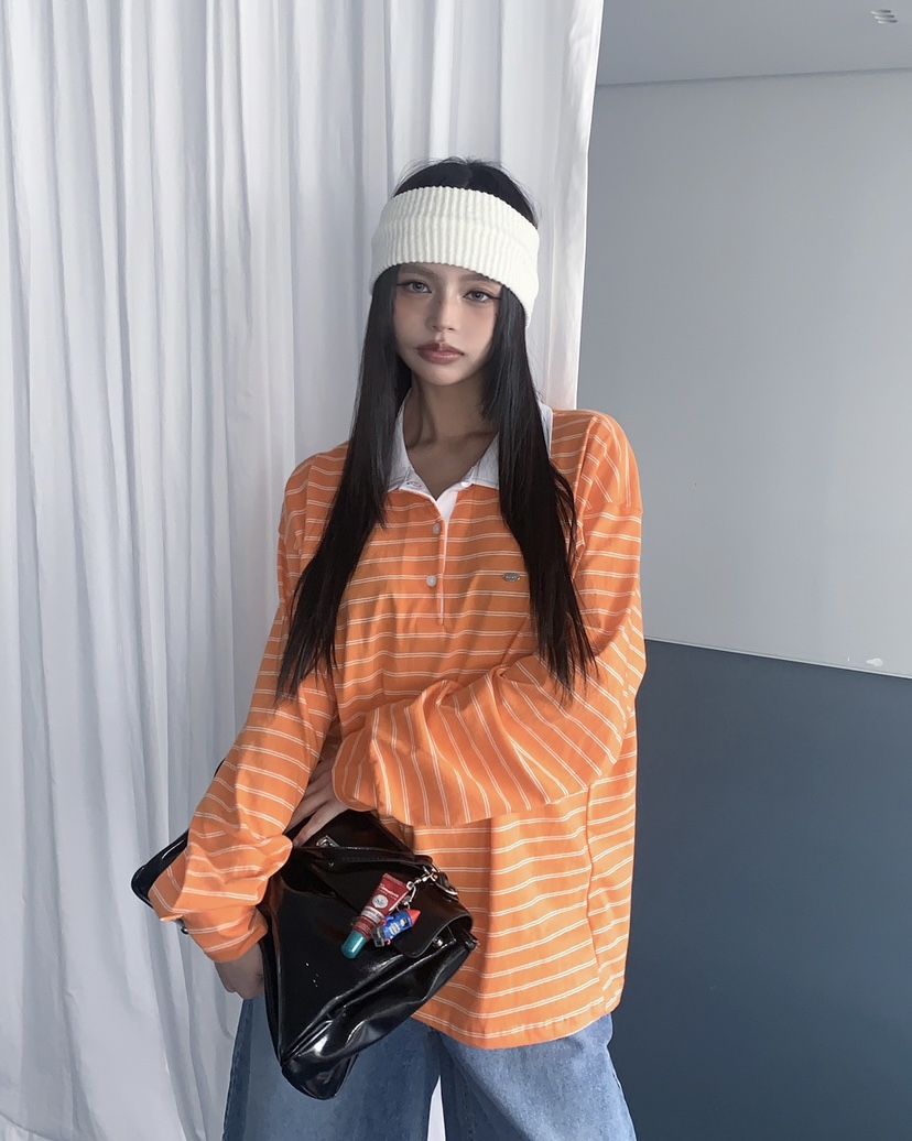 LIVE AID-P韓國直郵女士新品真品熱賣推薦職業26春夏長袖T恤LIVE AID-P長袖T恤