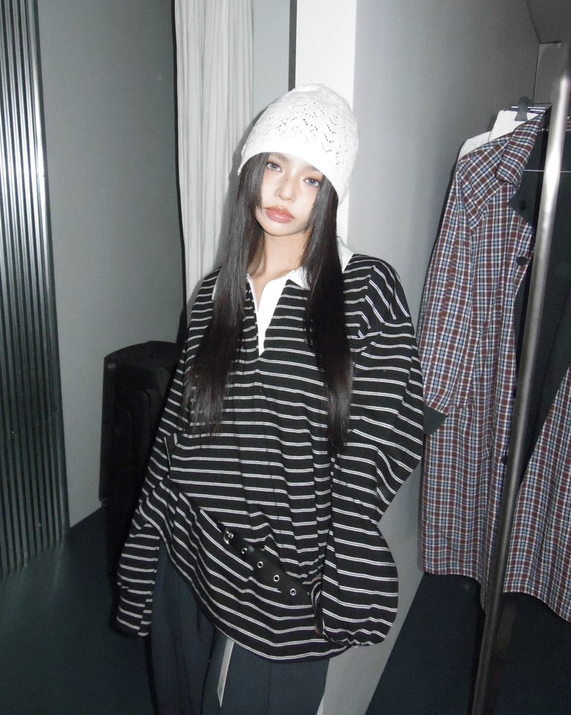 LIVE AID-P韓國直郵女士新品真品熱賣推薦職業26春夏長袖T恤LIVE AID-P長袖T恤