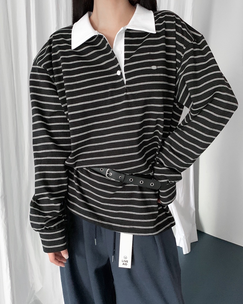 LIVE AID-P韓國直郵女士新品真品熱賣推薦職業26春夏長袖T恤LIVE AID-P長袖T恤