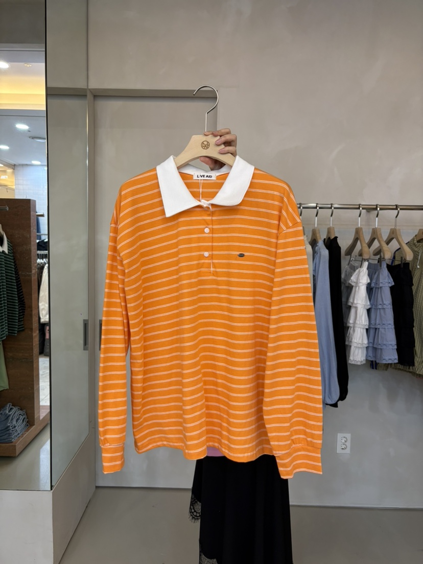 LIVE AID-P韓國直郵女士新品真品熱賣推薦職業26春夏長袖T恤LIVE AID-P長袖T恤圖色1