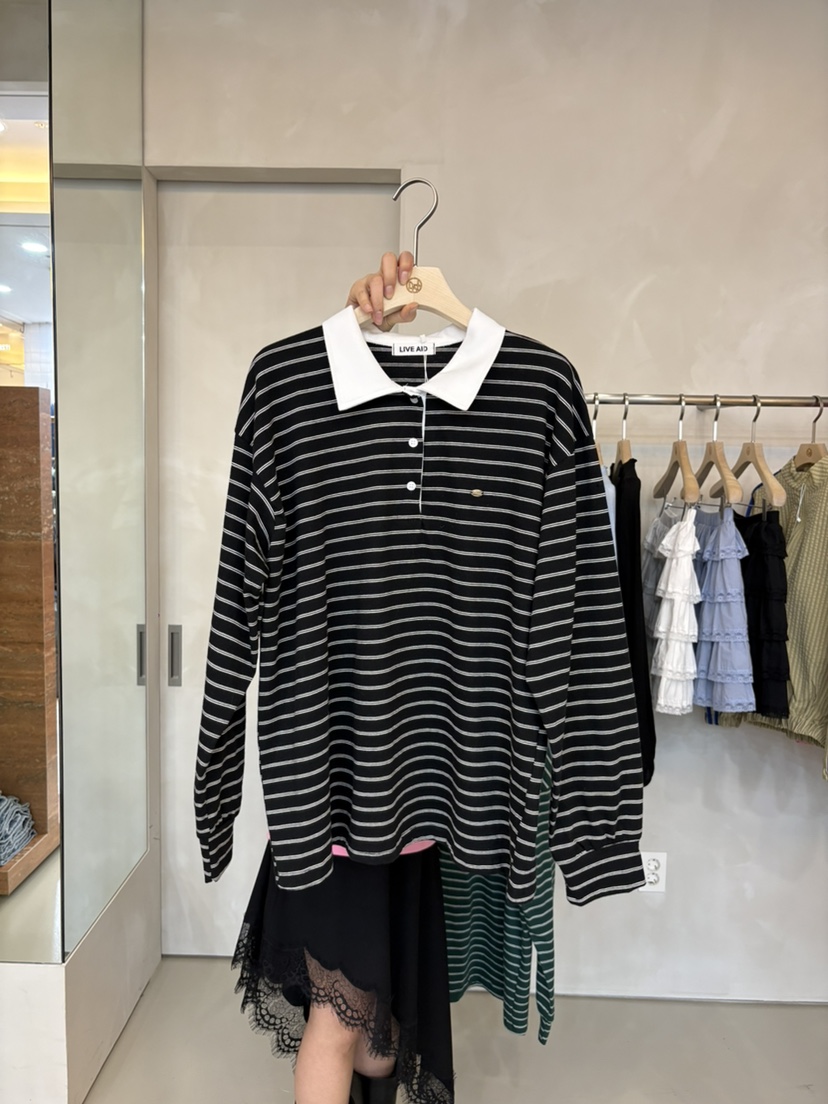 LIVE AID-P韓國直郵女士新品真品熱賣推薦職業26春夏長袖T恤LIVE AID-P長袖T恤圖色3