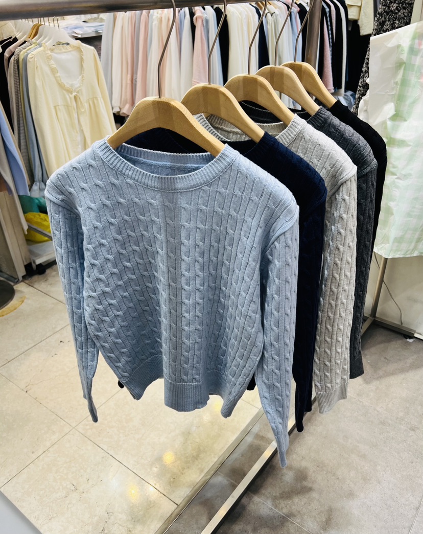 BLACK NOTE東大門代購女士新款職業真品26春夏針織衫棉布BLACK NOTE針織衫