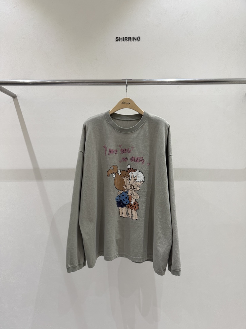 SHIRRING韓國代購女裝新款真品推薦休閑人氣職業26春夏長袖T恤SHIRRING長袖T恤圖色2