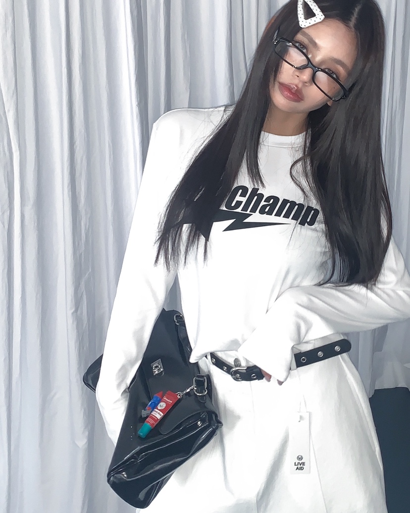 LIVE AID-P韓國代購女士新款職業26春夏時尚真品休閑T恤LIVE AID-PT恤