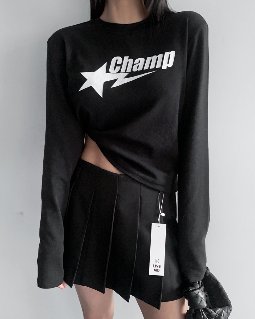 LIVE AID-P韓國代購女士新款職業26春夏時尚真品休閑T恤LIVE AID-PT恤