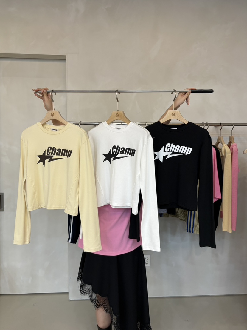 LIVE AID-P韓國代購女士新款職業26春夏時尚真品休閑T恤LIVE AID-PT恤