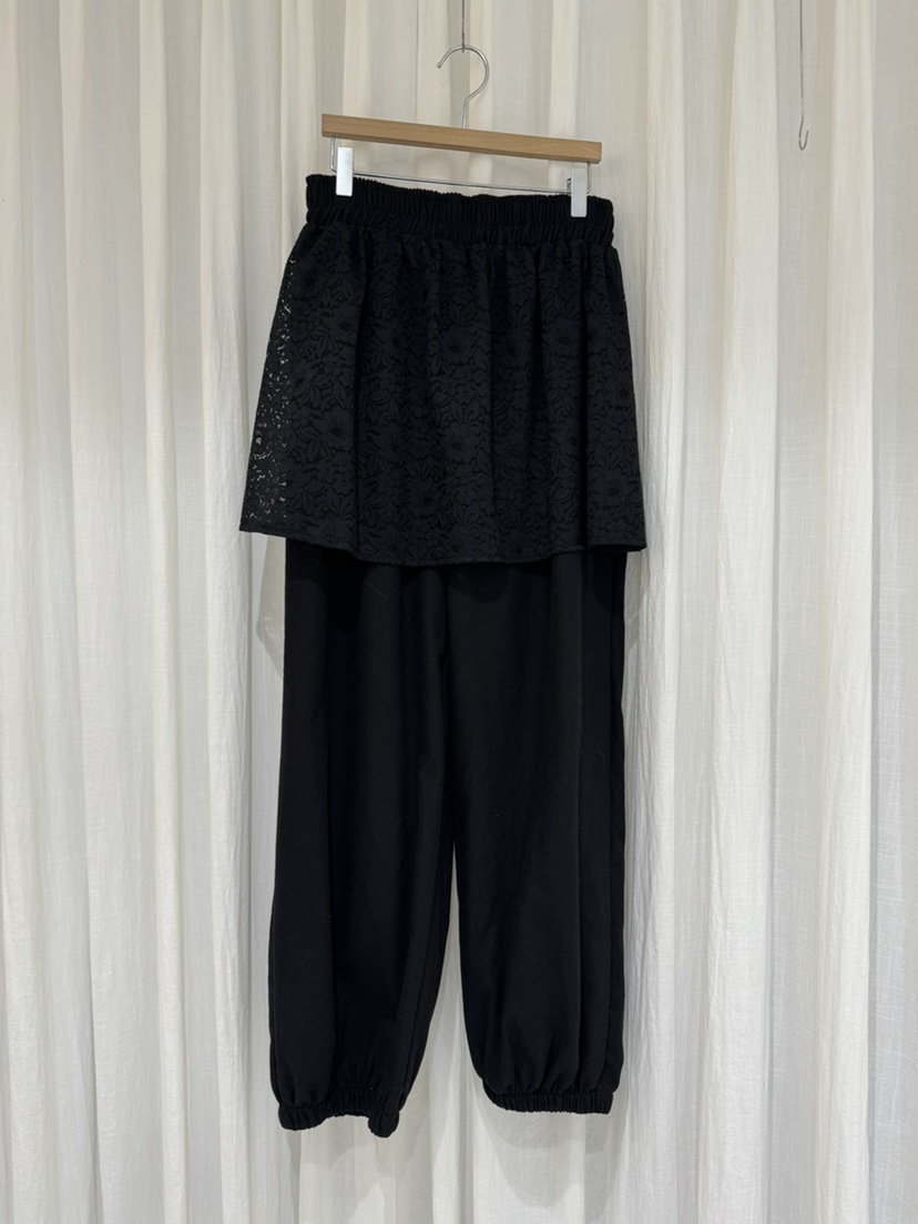COKKIRI東大門代購女裝新款26春夏真品職業休閑時尚裙褲蕾絲COKKIRI裙褲圖色2