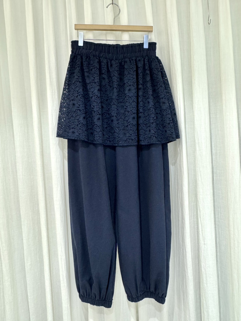 COKKIRI東大門代購女裝新款26春夏真品職業休閑時尚裙褲蕾絲COKKIRI裙褲圖色3