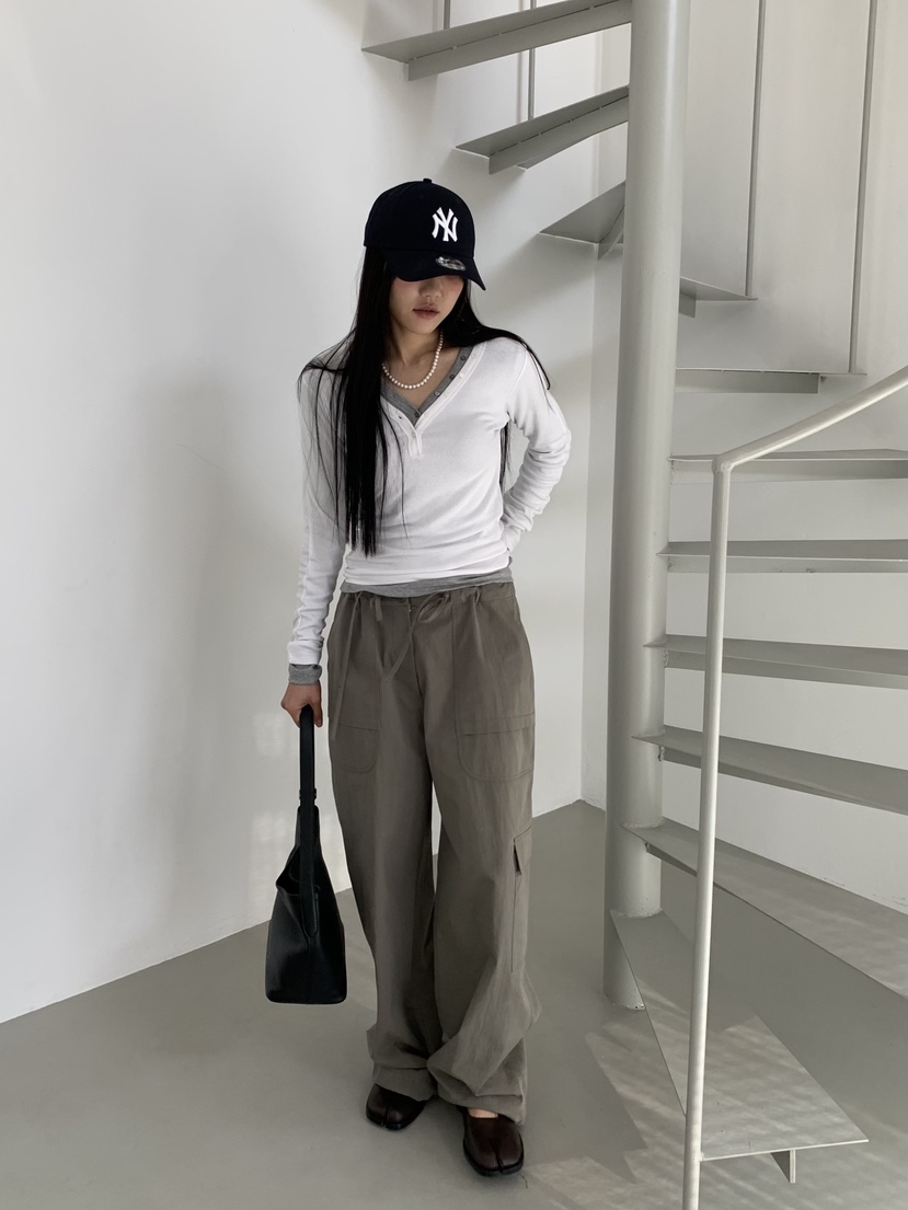 BAKING POWDER東大門代購女裝新款人氣休閑26春夏長袖T恤BAKING POWDER長袖T恤