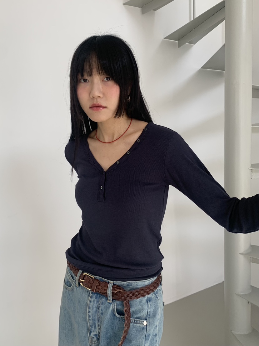 BAKING POWDER東大門代購女裝新款人氣休閑26春夏長袖T恤BAKING POWDER長袖T恤