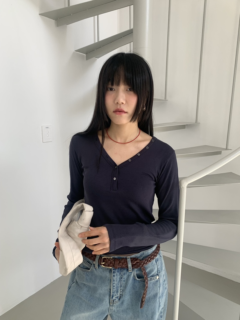 BAKING POWDER東大門代購女裝新款人氣休閑26春夏長袖T恤BAKING POWDER長袖T恤