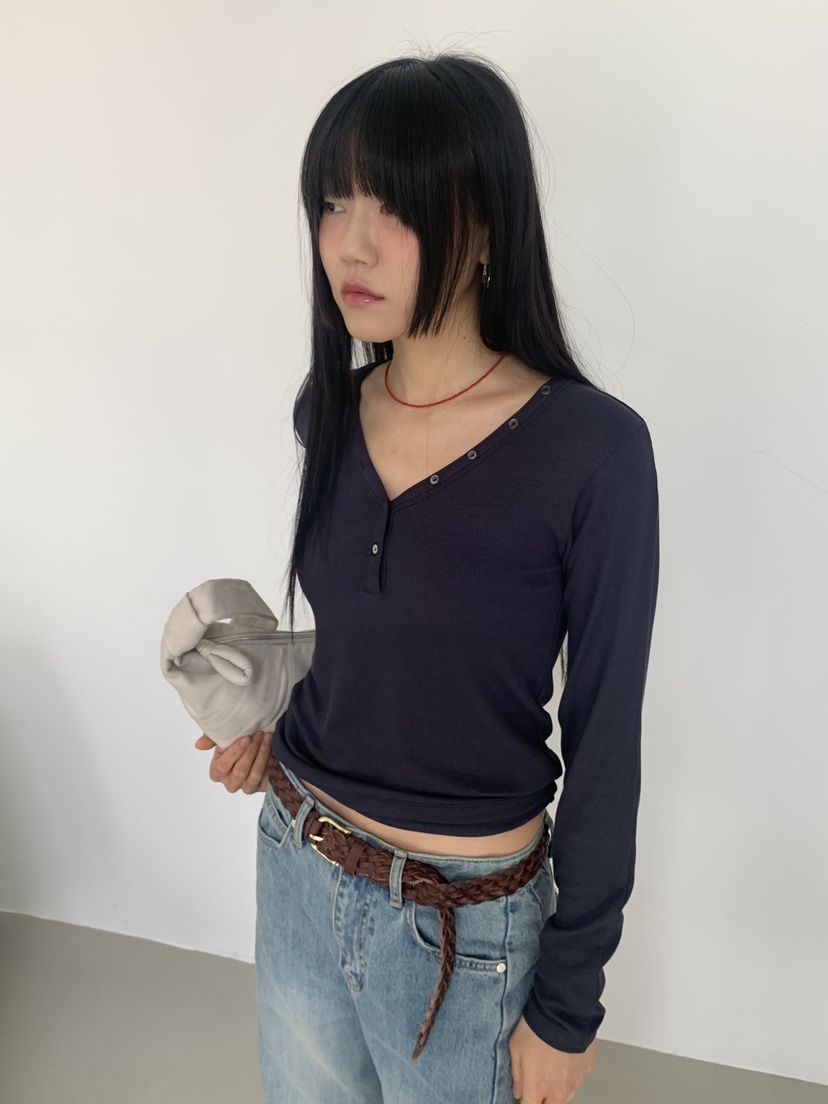 BAKING POWDER東大門代購女裝新款人氣休閑26春夏長袖T恤BAKING POWDER長袖T恤