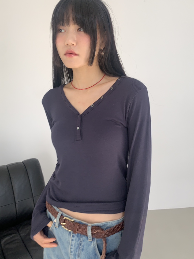 BAKING POWDER東大門代購女裝新款人氣休閑26春夏長袖T恤BAKING POWDER長袖T恤