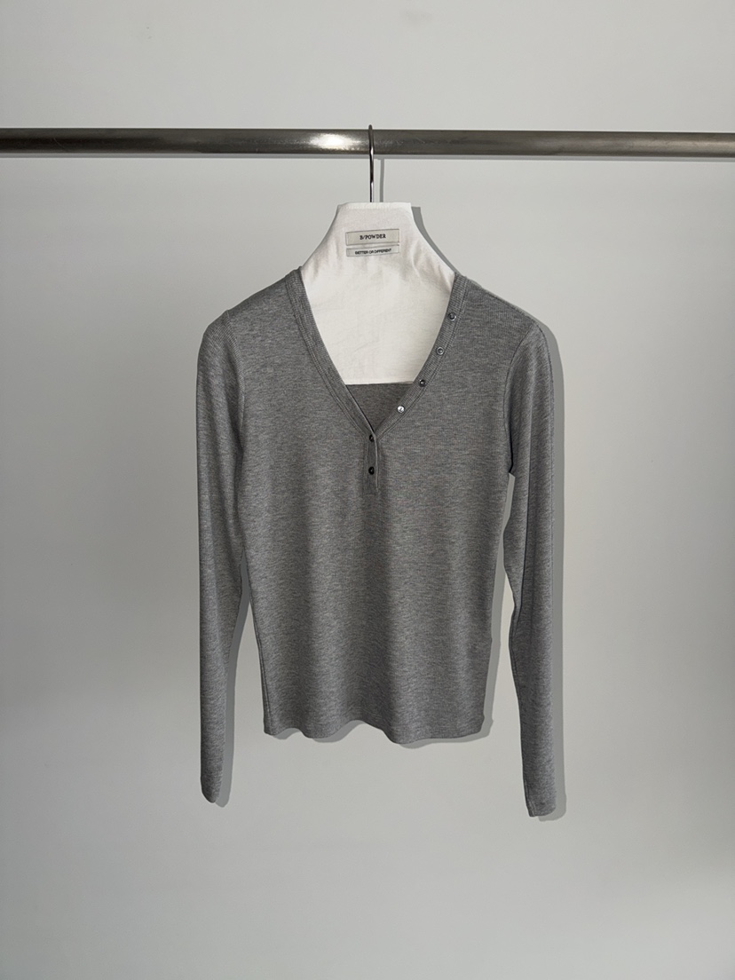 BAKING POWDER東大門代購女裝新款人氣休閑26春夏長袖T恤BAKING POWDER長袖T恤圖色2