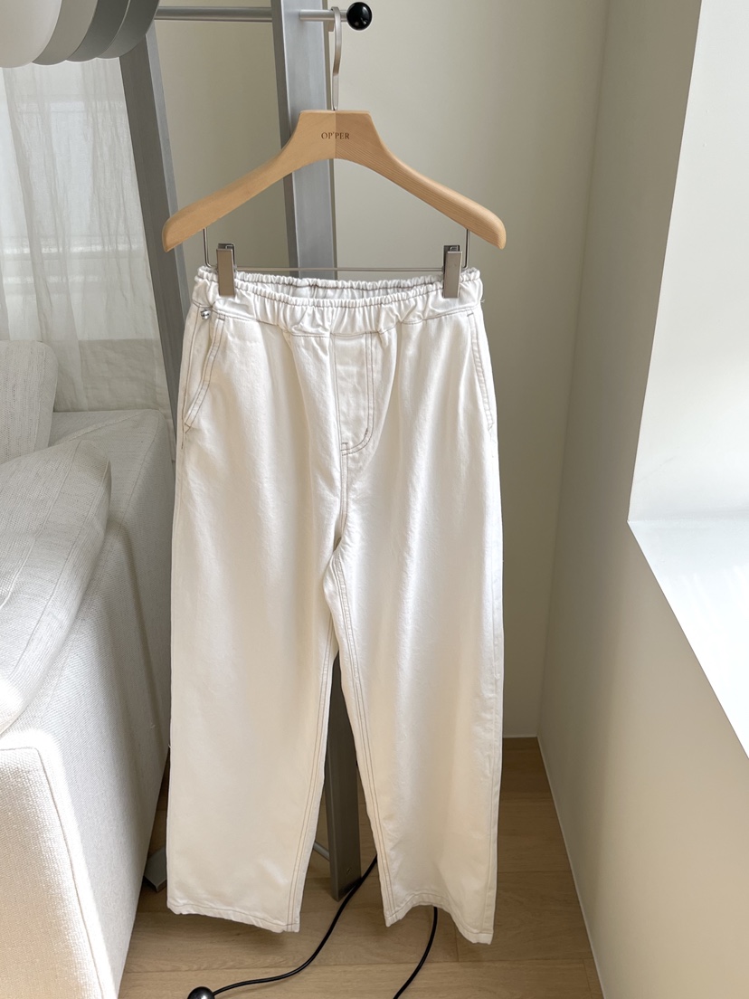 OP PER韓國代購女裝新款休閑時尚職業真品人氣26春夏休閑褲OPPER-simplebeige休閑褲