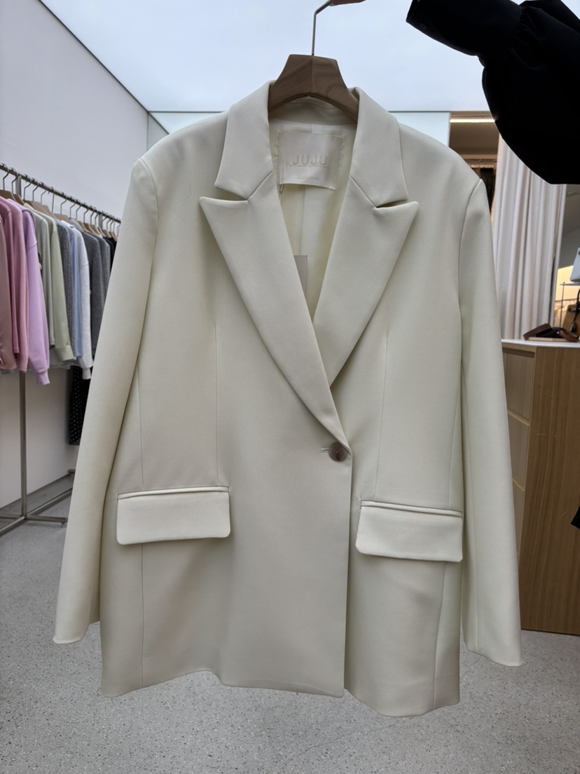 JUJU韓國直郵女士新款真品推薦人氣時尚職業26春夏熱賣夾克JUJU夾克圖色1