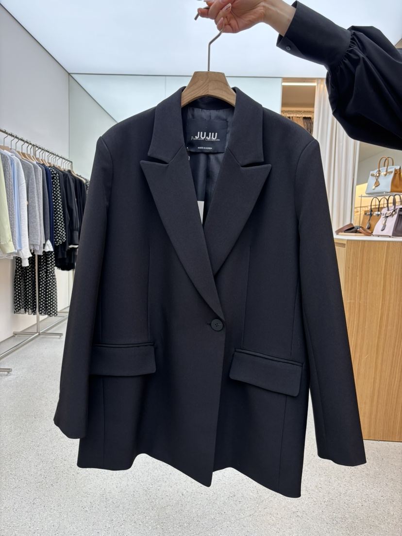 JUJU韓國直郵女士新款真品推薦人氣時尚職業26春夏熱賣夾克JUJU夾克圖色2