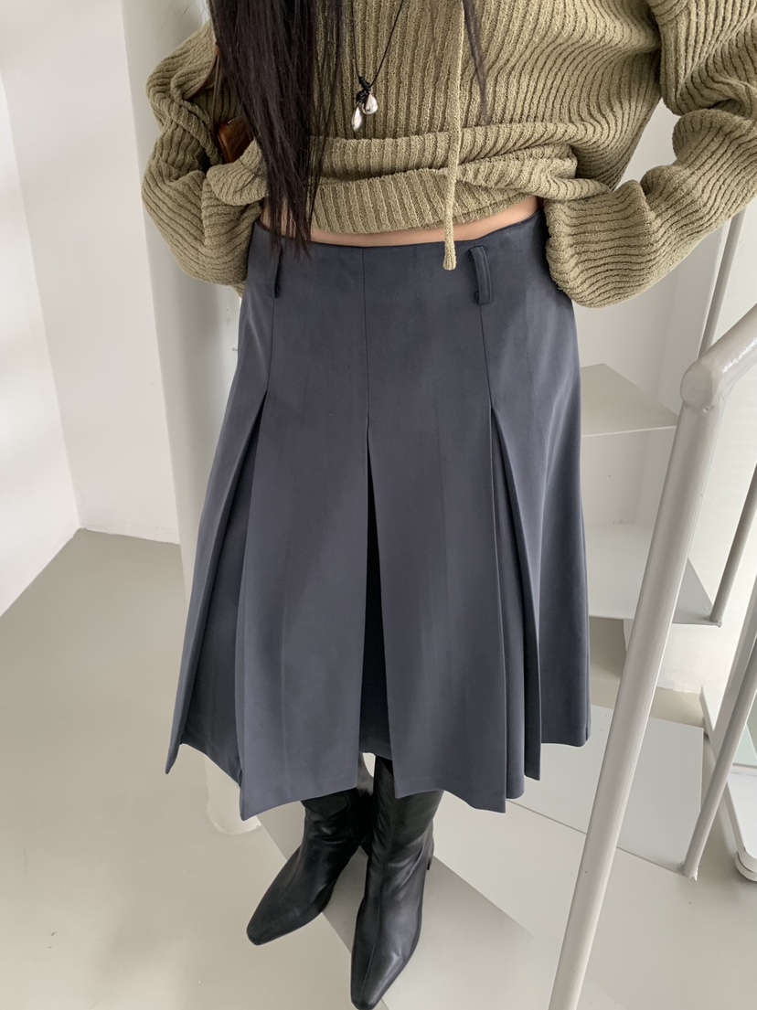 BAKING POWDER韓國直郵女裝新款26春夏半身裙中短裙麂皮BAKING POWDER半身裙/中短裙