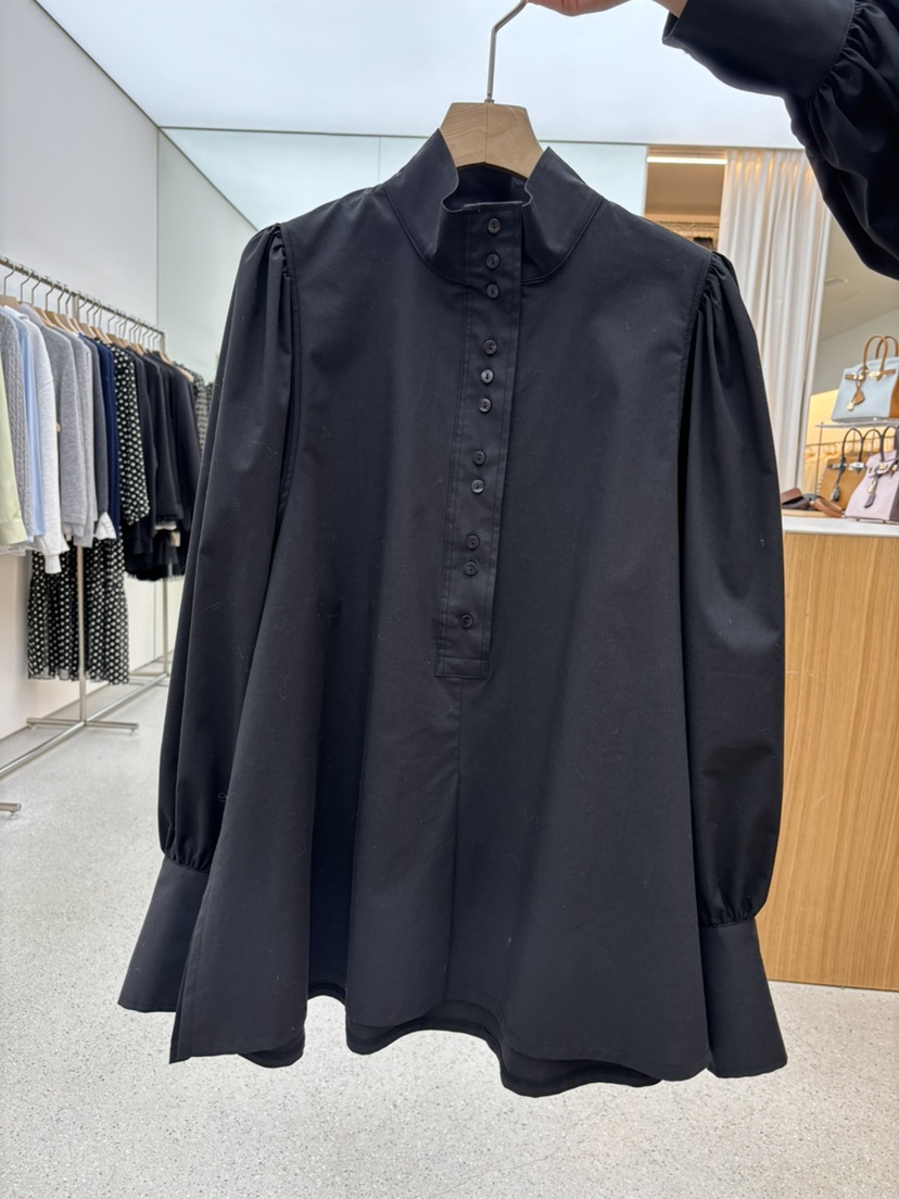 JUJU東大門代購女士新款26春夏推薦人氣職業時尚襯衫蕾絲衫JUJU襯衫/蕾絲衫圖色2