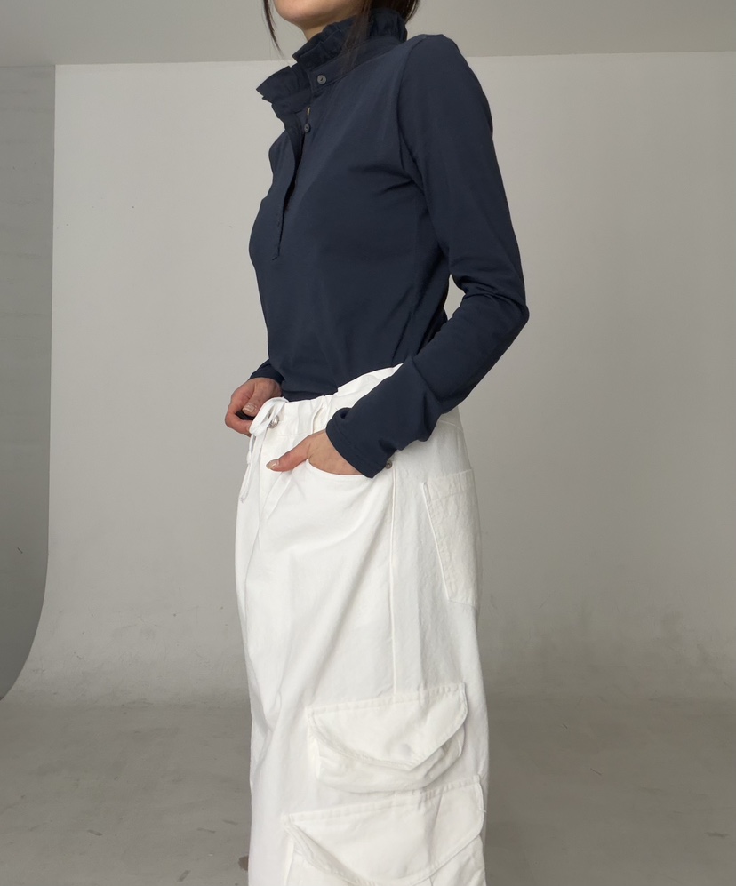 FRANC—L韓國直郵女士新品時尚人氣26春夏職業休閑長袖T恤FRANC長袖T恤