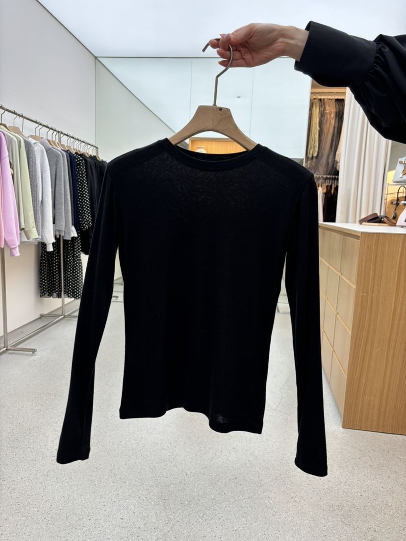 JUJU東大門實拍女士新款熱賣休閑推薦人氣職業長袖T恤天絲JUJU長袖T恤圖色8