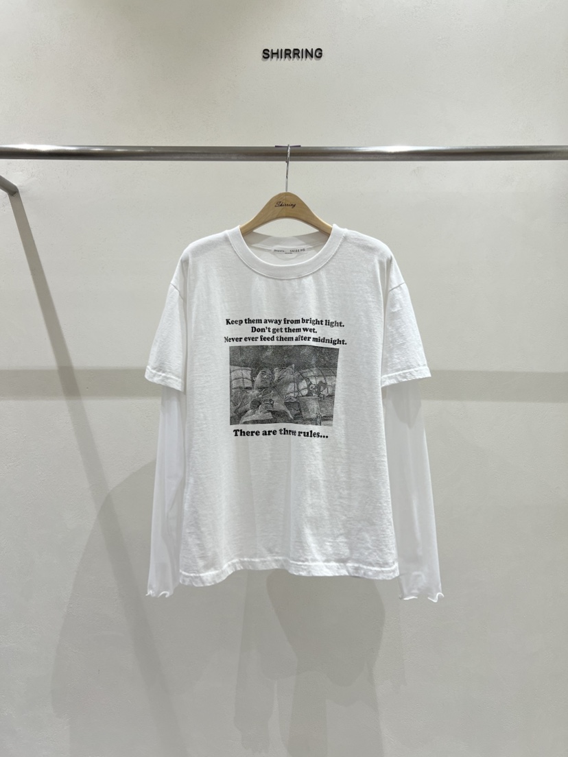 SHIRRING東大門代購女裝新品熱賣26春夏推薦時尚職業長袖T恤SHIRRING長袖T恤圖色1