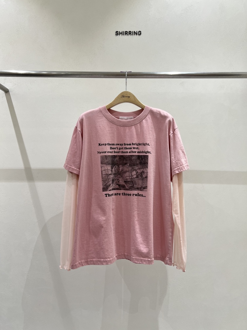 SHIRRING東大門代購女裝新品熱賣26春夏推薦時尚職業長袖T恤SHIRRING長袖T恤圖色2