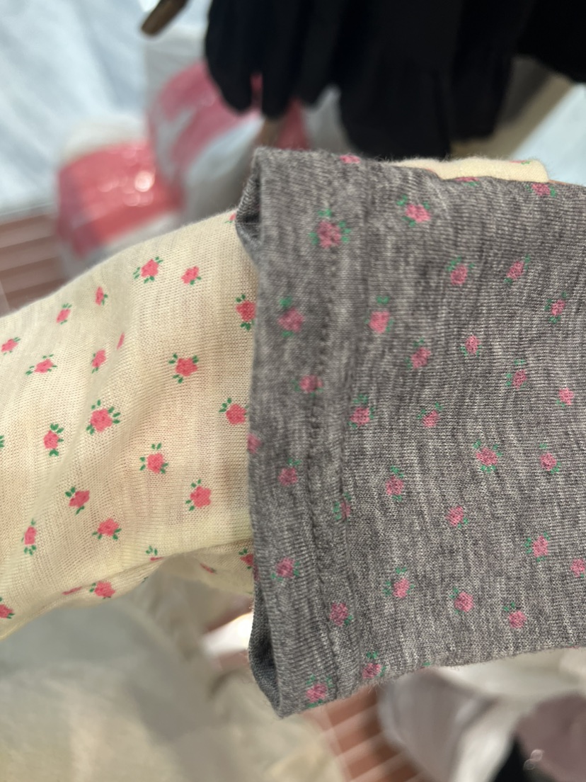 BE&amp;BE東大門實拍女裝新款職業26春夏推薦長袖T恤花朵BE&be長袖T恤